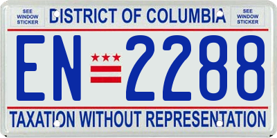 DC license plate EN2288