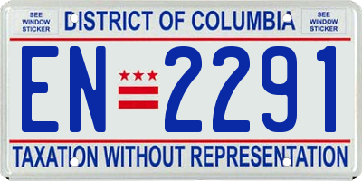 DC license plate EN2291