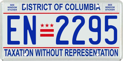 DC license plate EN2295