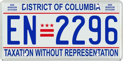 DC license plate EN2296