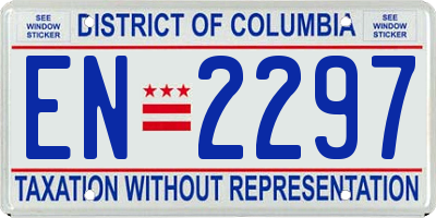 DC license plate EN2297
