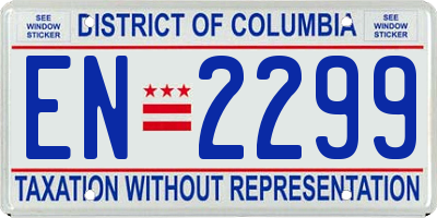 DC license plate EN2299