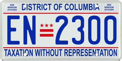 DC license plate EN2300