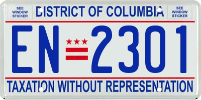 DC license plate EN2301