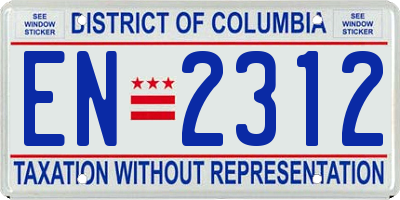 DC license plate EN2312