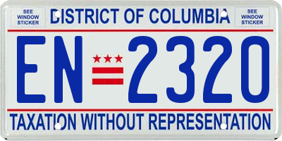 DC license plate EN2320