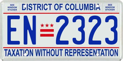 DC license plate EN2323