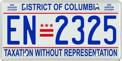 DC license plate EN2325