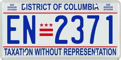 DC license plate EN2371