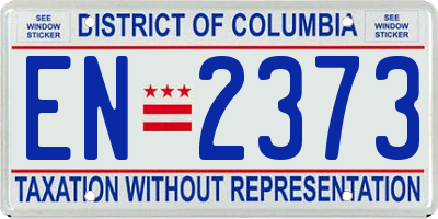 DC license plate EN2373