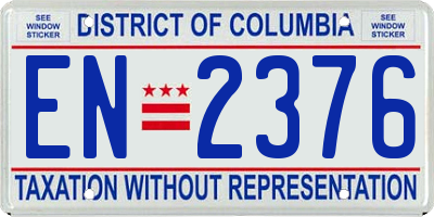 DC license plate EN2376