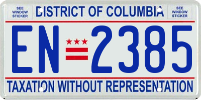 DC license plate EN2385