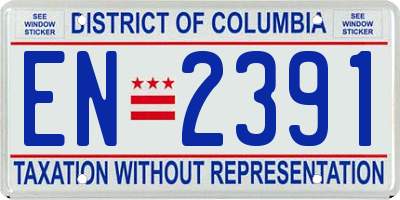 DC license plate EN2391