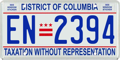 DC license plate EN2394