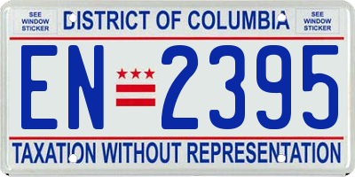 DC license plate EN2395