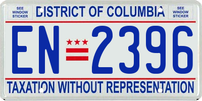 DC license plate EN2396