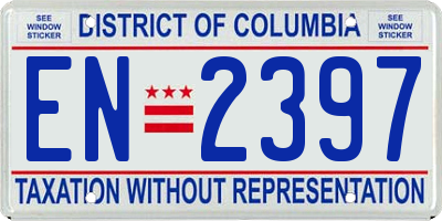 DC license plate EN2397