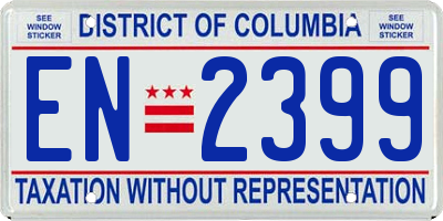 DC license plate EN2399