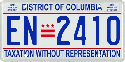 DC license plate EN2410
