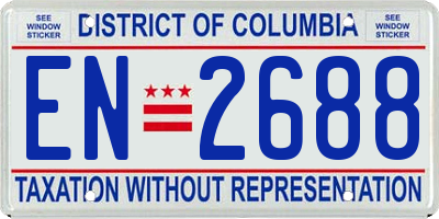 DC license plate EN2688