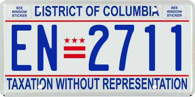 DC license plate EN2711