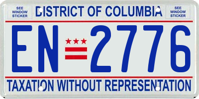 DC license plate EN2776