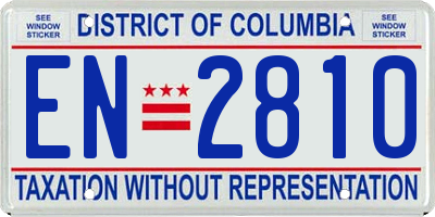 DC license plate EN2810