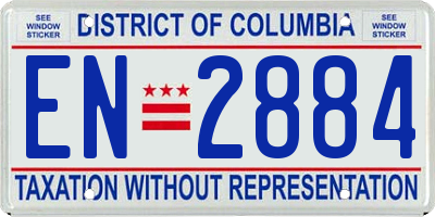DC license plate EN2884