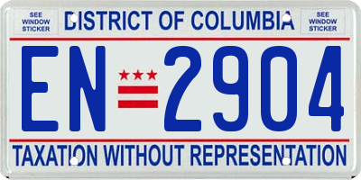 DC license plate EN2904