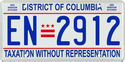 DC license plate EN2912
