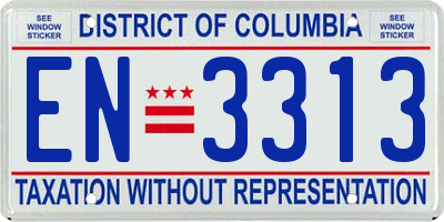 DC license plate EN3313