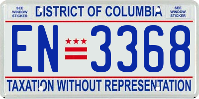 DC license plate EN3368