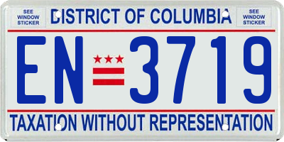 DC license plate EN3719