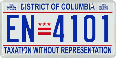 DC license plate EN4101