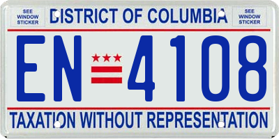 DC license plate EN4108