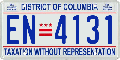 DC license plate EN4131