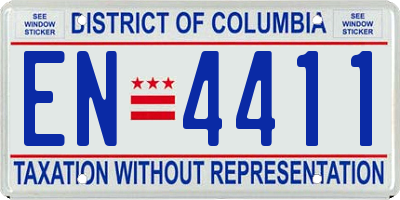 DC license plate EN4411