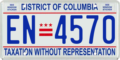 DC license plate EN4570