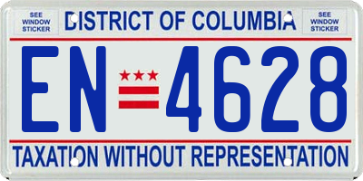 DC license plate EN4628