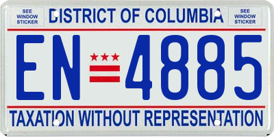 DC license plate EN4885