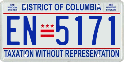 DC license plate EN5171