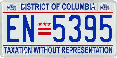 DC license plate EN5395