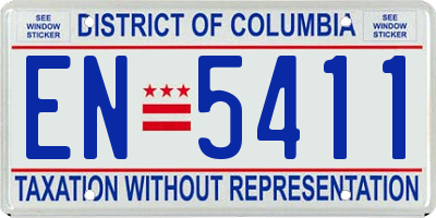 DC license plate EN5411