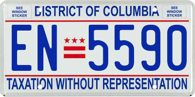 DC license plate EN5590