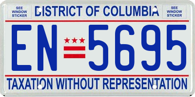 DC license plate EN5695