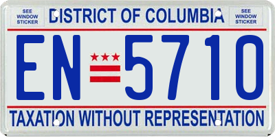 DC license plate EN5710