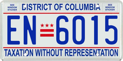 DC license plate EN6015