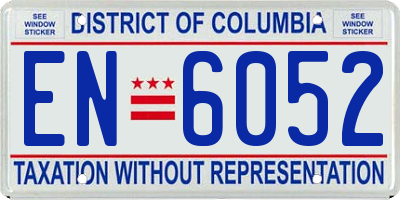 DC license plate EN6052