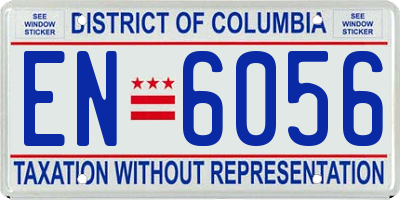 DC license plate EN6056