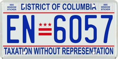DC license plate EN6057